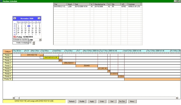 lathe scheduler